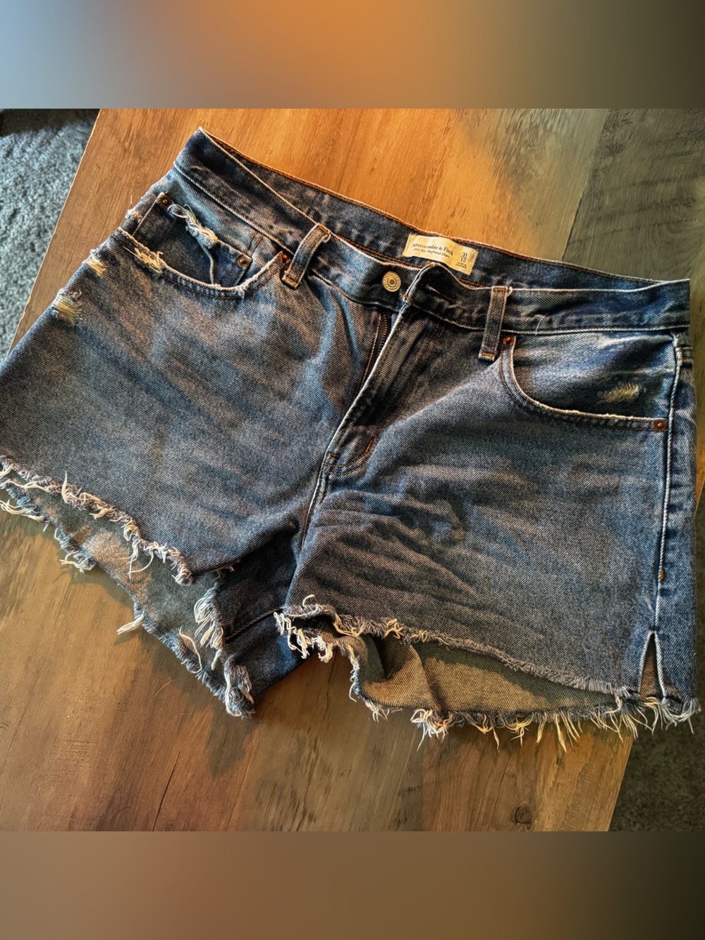 Abercrombie & Fitch Curve Love Midrise Boyfriend Short